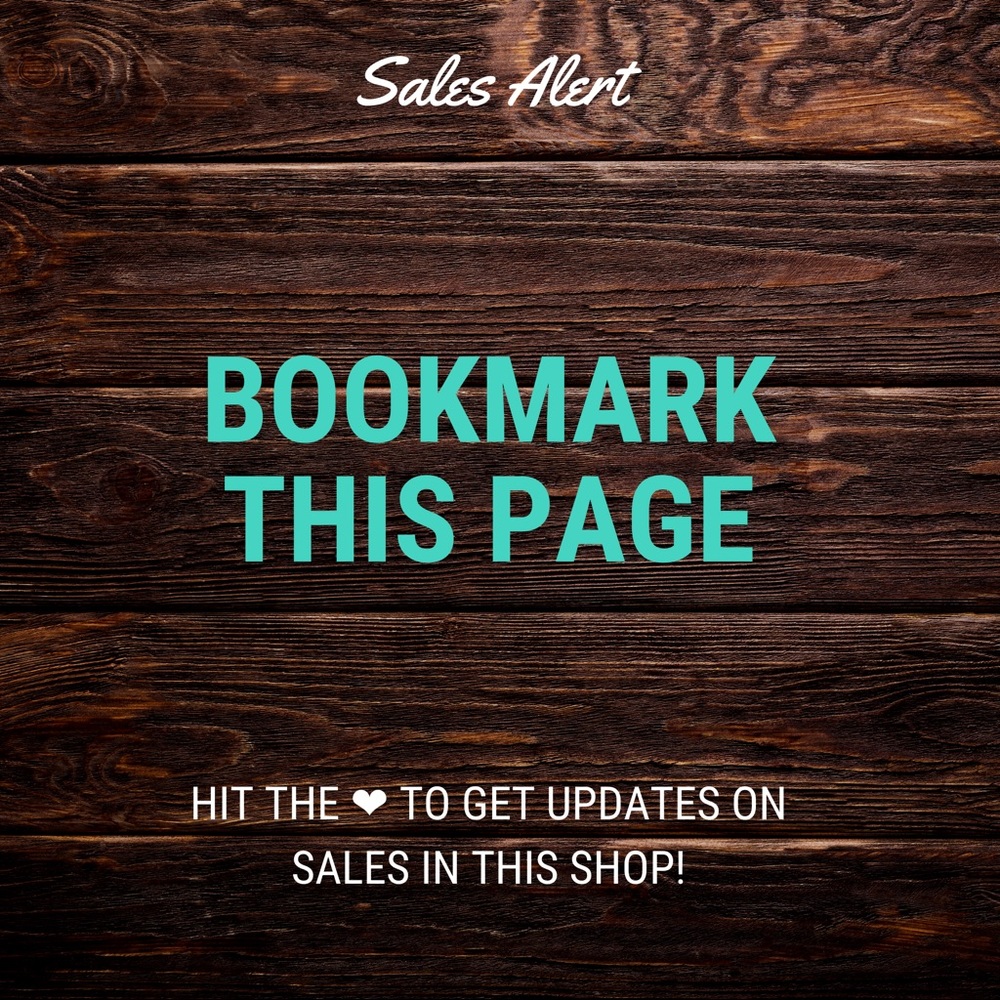 Bookmark this shop for updates!